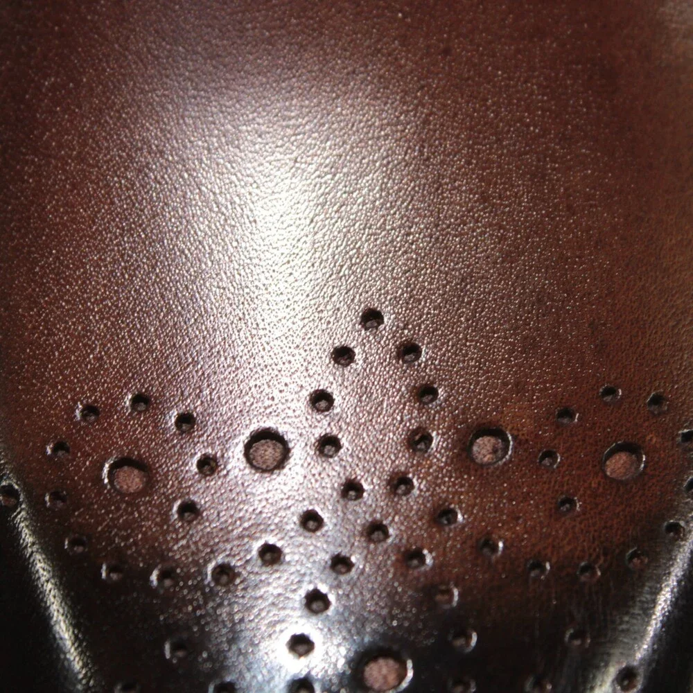 Di Bianco NWB Oxford Dress Shoes Size 42.5 (US 9.5) Brown Leather Made in Italy